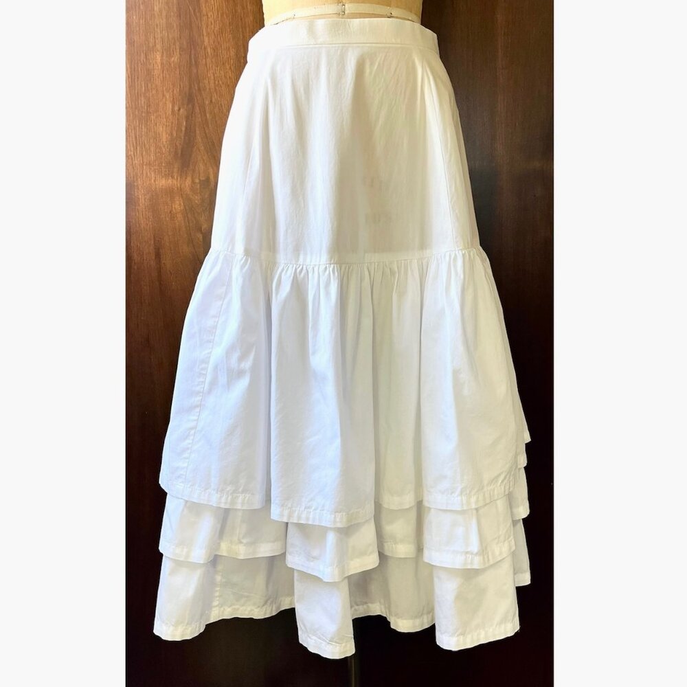 Comme des Garçons 2000's White 3 Tiered NWT Skirt Petticoat NWT
